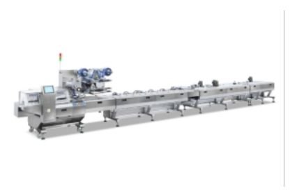Automatic Flow Packing Machine Integrated with Auto Feeder