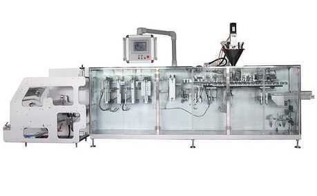 horizontal stand up pouch filling nad sealing machine