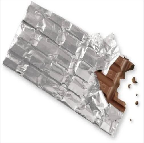 chocolate foil wrapper
