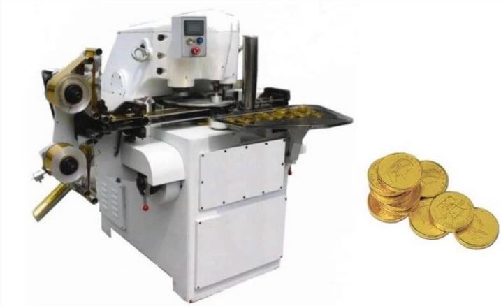 chocolate coin wrapping machine