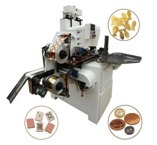 chocolate coin wrapping machine