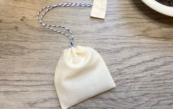 Tea Bag with Sewing Muslin